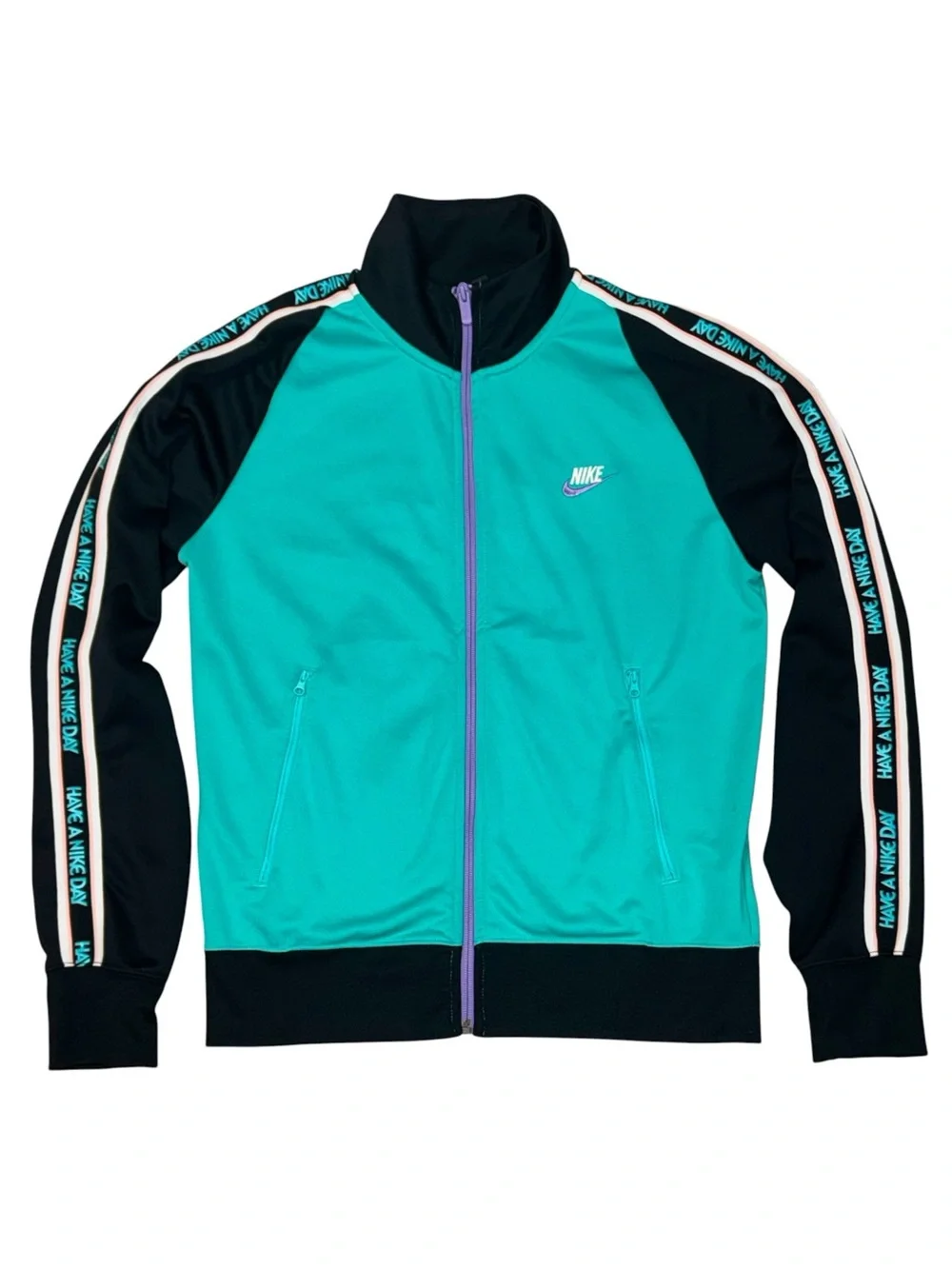 Nike NSW ‘Have A Nike Day’ Fill Zip Track Jacket Emerald/Hyper Jade Men’s Small